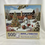 Countryside Christmas Puzzle 500 Pc Bits And Pieces Alan Gianna 18X24. Fixed Price $12.00.