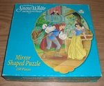 Snow White Mirror Shaped Parker Brothers 150 Piece Jigsaw Puzzle Complete 11X15". Fixed Price $15.00.