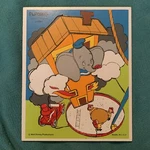 Playskool #375-09 16 Pieces Dumbo Wooden Puzzle Disney Made In Usa. Fixed Price $21.25.