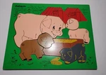 Vintage Playskool Wooden Puzzle Pigs #175-1. Fixed Price $21.68.