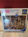 1000 Piece Ravensburger Puzzle Pannini: Views Of Modern Rome - Complete. Fixed Price $27.99.