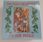 1990S Shackman 100 Piece Mini Christmas Jigsaw Puzzle Vintage Stocking Stuffer. Fixed Price $11.49.
