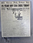 Vintage Springbok Repeal Of Prohibition Jigsaw Puzzle 500+ Chicago Daily Tribune. Fixed Price $23.74.