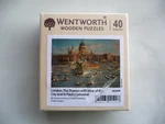 Wentworth Wooden Puzzle 40 Pieces London Thames Cathedral New Rare Unopened. Fixed Price $36.51.