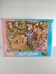 Springbok Cookie Tins 500 Piece Puzzle New Sealed Box 18" 23.5" Many Colors. Fixed Price $18.69.