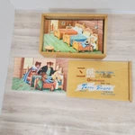 Goldilocks & Three Bears Picture Cube Set In Wooden Case Circa 1970'S. Fixed Price $58.70.