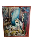 Vtg 1961 Warner Press Nativity Puzzle Gospel Trumpet Baby Jesus Manger 7.5X6.5. Fixed Price $10.50.