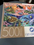 Milton Bradley Ocean Gathering 500 Piece Jigsaw Puzzle By Mark Gregory Used Nice. Fixed Price $12.00.