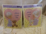 2 Vintage 1993 Malco Frame-tray Precious Moments Puzzles 11" By 8" Complete. Fixed Price $13.67.