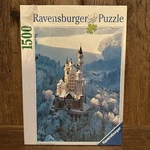 New Ravensburger Snow Castle Neuschwanstein 1500 Pc Jigsaw Puzzle 23.5" X 33". Fixed Price $36.66.