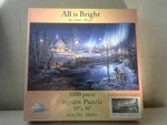 Sunsout Jigsaw Puzzle All Is Bright By James Meger 19X30 In 1000 Pieces Nib. Fixed Price $24.99.