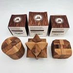Monkey Podgames Wooden Brain Teaser Puzzles Set Of 3. Fixed Price $7.95.
