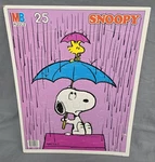 Vtg 1965 Snoopy Woodstock Tray Puzzle Milton Bradley Rain Umbrella Cardboard. Fixed Price $11.89.