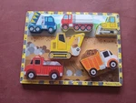 Melissa & Doug Fresh Start Chunky Puzzle Construction Pieces Wood #3726. Fixed Price $13.00.
