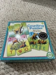 Eeboo: Animal Counting Puzzle Set, Recycled Materials, 20 Pieces, Kids 3+. Fixed Price $8.99.