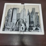Crystal Lines Puzzles Architectural Fantasy 1992 Vtg 3 Clear Stackable. Fixed Price $19.98.
