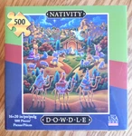 Euc Dowdle 500 Piece Puzzle Christmas "nativity" Sz 16X20 With Poster. Fixed Price $6.99.