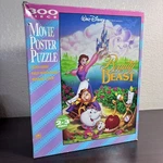 Vintage Disney Beauty And The Beast 300 Piece Movie Poster Puzzle. Fixed Price $24.99.