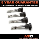 4X Ignition Coil Pack For Skoda Octavia 1997-2010 Superb 2001-2008 MFPC26X4SK. Fixed Price $102.54.