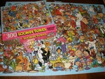 Vintage Golden 300 Looney Tunes Fantasy Puzzle Complete 22.5"X33" Large Pieces. Fixed Price $39.99.