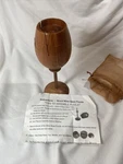Wooden 3-D Wine Glass Puzzle By Oenophilia. Fixed Price $25.00.