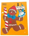 Vintage Playskool Puzzle Gingerbread Man 185-21 14 Pieces Ages 2-6 Complete. Fixed Price $12.48.