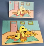 Vintage 1978 Milton Bradley Jim Davis Garfield & Odie Puzzle 60-PIECES- Complete. Fixed Price $15.00.