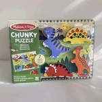 Melissa & Doug Dinosaur Wooden Chunky Puzzle (7 Pcs) - Fsc Certified Brand New. Fixed Price $15.99.