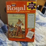 Vintage Jaymar Royal Jigsaw Puzzle Triple Thick 8500 Robinson Crusoe Complete. Fixed Price $5.95.