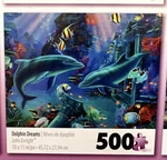 Sure-lox Art Individual Bagged Puzzle- Dolphin Dreams John Enright 500 Piece New. Fixed Price $10.39.