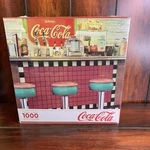Springbok Coca-cola Diner Jigsaw Puzzle 1000 Piece Brand New Soda Fountain. Fixed Price $16.99.