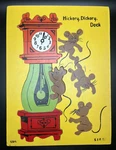 Vintage Sifo Hickory Dickory Dock Nursery Rhyme Wooden Puzzle Tray 6 Pieces. Fixed Price $14.99.