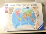 Ravensburger 1000 Piece Puzzle Political World Map New. Fixed Price $19.95.