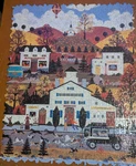 Doggie Deliverance Jane Wooster Scott 500 Piece Silhouette Cork Puzzle. Fixed Price $20.00.