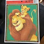 Vintage Disney The Lion King Golden Large 11.5" X14.5 Frame-tray Puzzle #8339. Fixed Price $10.09.