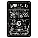 Family Rules: Use Kind Words, Love One Another Rustic Sign. Fixed Price $14.24.