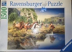 Ravensburger Puzzle "wild Horses" 1500 Pieces By Roberta Wesley. Fixed Price $18.00.