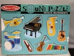 Melissa Doug Sound Puzzle Musical Instruments Orchestra Band Old Macdonald. Fixed Price $11.50.