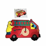 Judy/instructo Great Big Red Fire Engine Floor Puzzle 24X36 PIECES1985 AGE3-7. Fixed Price $11.70.