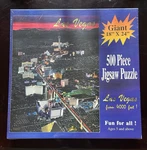 Las Vegas 4000 Feet New Sealed 500 Piece Jigsaw Puzzle 18"X24 Tiffany Design. Fixed Price $11.25.