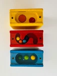 Haba Patience Blocks Lot Of 3 Wooden Maze Brain Games Shapes Balls Kids. Fixed Price $25.00.