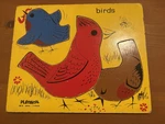 Vintage Rare Playskool Toys Wooden Puzzle Birds 155-19 Very Good Condition Fs. Fixed Price $24.99.