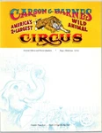 Carson & Barnes Wild Animal Circus Letterhead C1969 Tiger Elephant Vgc. Fixed Price $18.99.