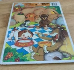 1989 Little Golden Book Land Frame Tray Puzzle 12 Piece Poky Puppy Lion. Fixed Price $12.75.