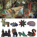 Wooden Jigsaw Puzzle For Adults By Foxsmartbox - 320 Pieces Sleeping Princess. Fixed Price $84.99.