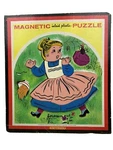 Vintage Playskool Magnetic Inlaid Puzzle 6580A Miss Muffler 13 Pieces A8. Fixed Price $6.95.