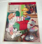 Letters To Santa Christmas Frame Tray Puzzle 75900-2 Vintage 1973 Rainbow Works. Fixed Price $7.98.
