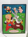 Bugs Bunny Vintage 1960 Looney Tunes Whitman Frame Tray Puzzle Porky Pig. Fixed Price $12.99.