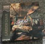 2002 Springbok 1000-PIECE Puzzle "garden Chair" Complete. Fixed Price $5.00.