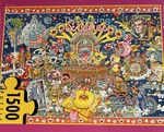 Heye 1500 Piece Jigsaw Puzzle Michael Ryba - The Roaring Sixties, With Poster. Fixed Price $150.00.